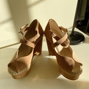Free People Tan Heels